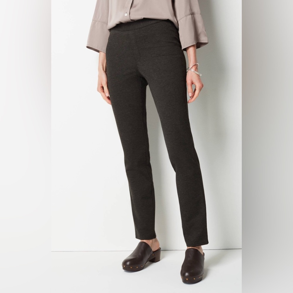 J. Jill Solid Black Slim Leg‎ Stretchy Pull On Pants Women’s Size Small